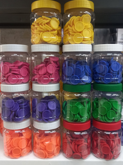Bote de fichas de colores